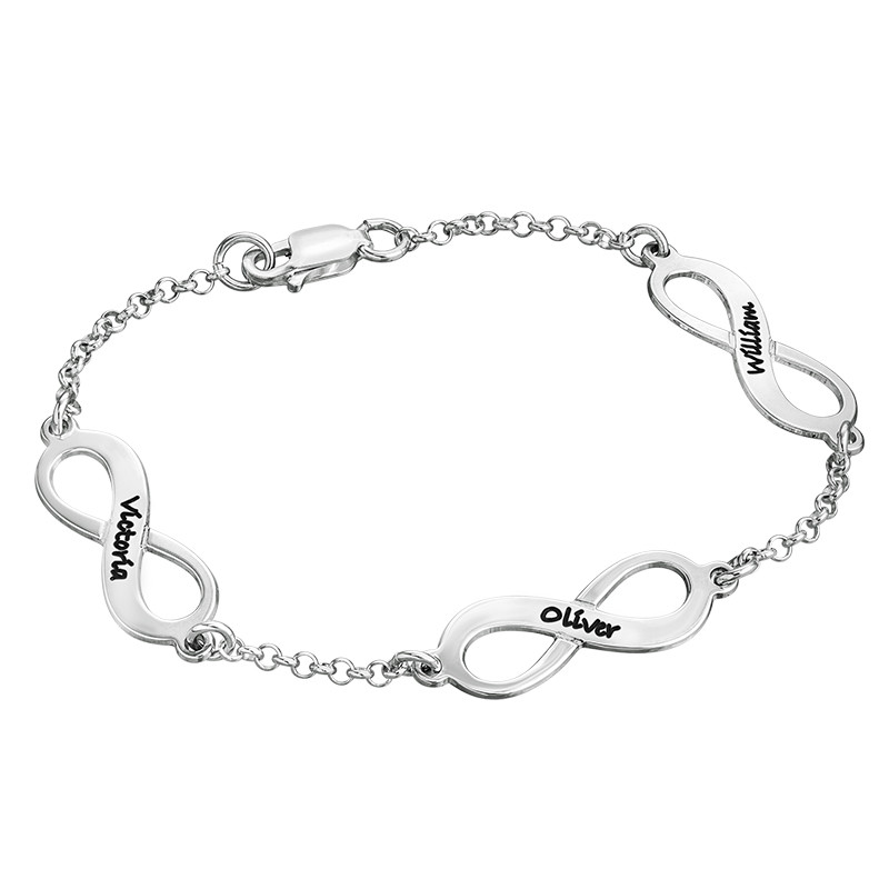 Multiple Name Infinity Bracelet