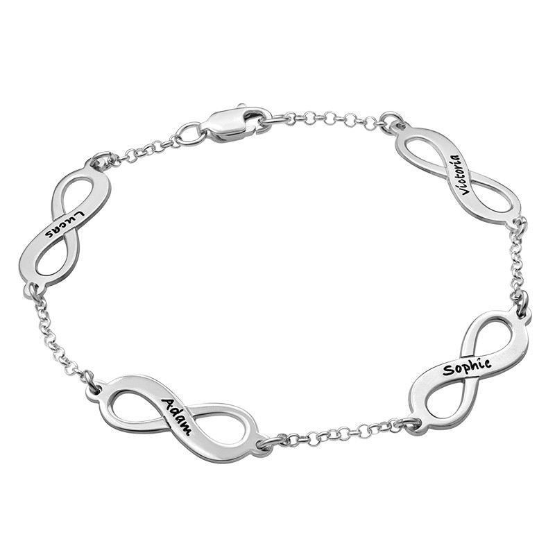 Multiple Name Infinity Bracelet - 2