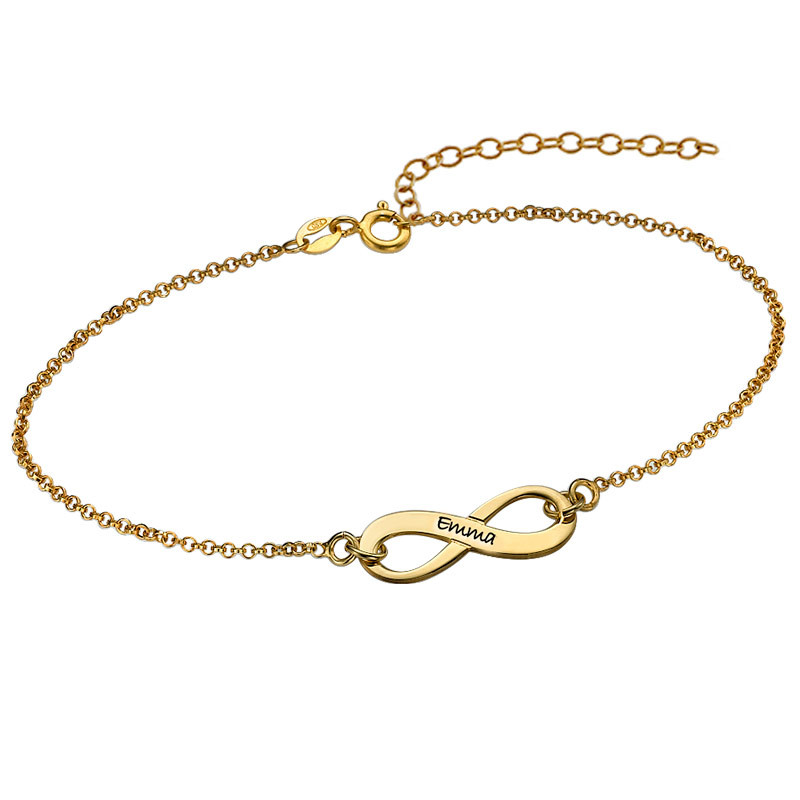 Classic Infinity Bracelet in Gold Plating