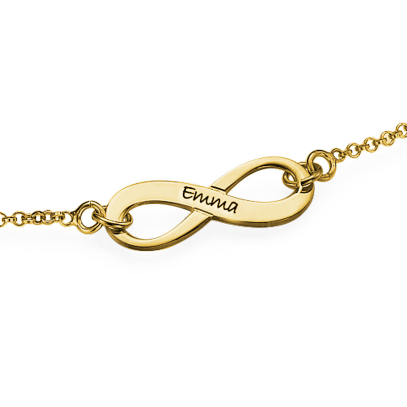 Classic Infinity Bracelet in Gold Plating - 1