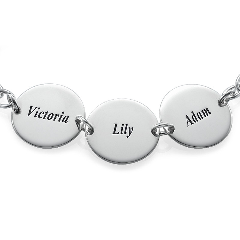 Disc Bracelet in Sterling Silver - 1 product photo