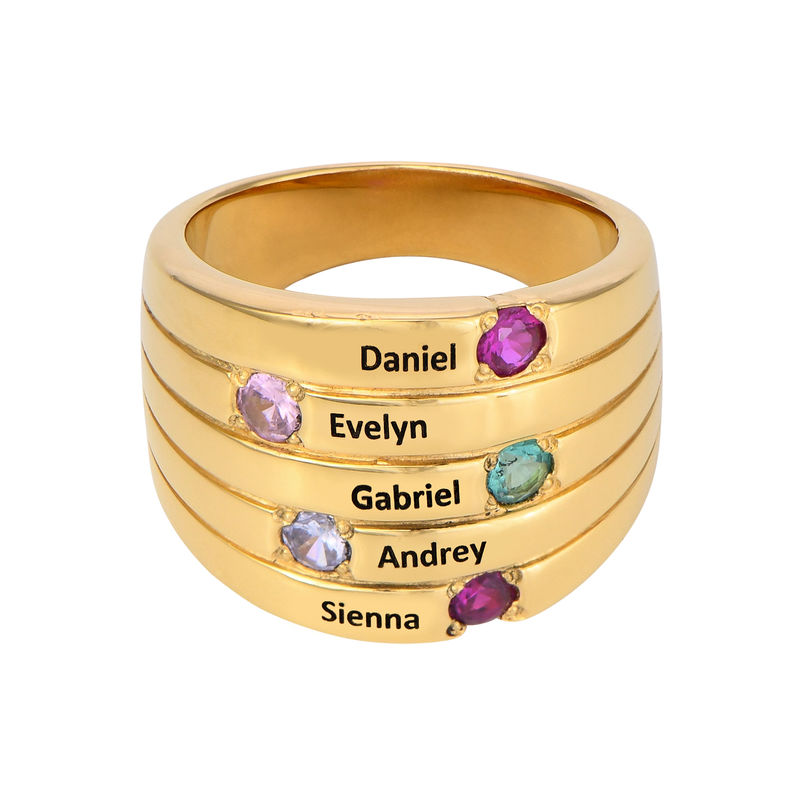 Happy Family Ring in Gold Plating