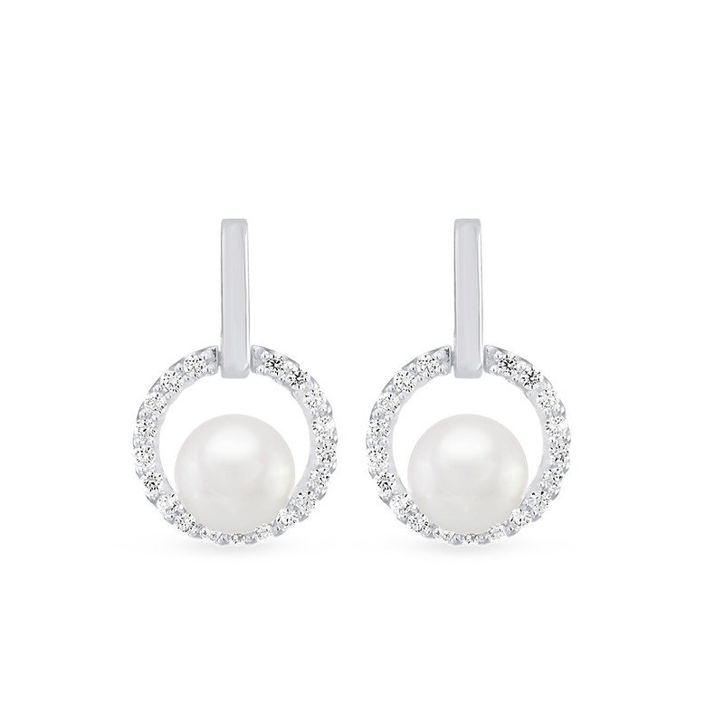 Eternity Pearl Earrings - 1