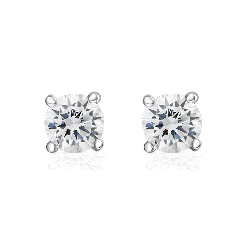 Stud Earrings with Cubic Zirconia - 1 product photo
