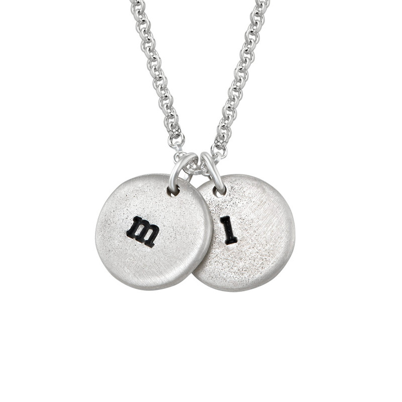 Initial Stamped Sterling Silver Charm product photo