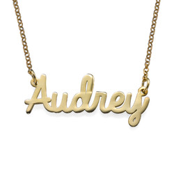 Cursive Name Necklace in Gold Plating product photo