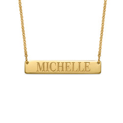 Gold Plated Nameplate Necklace product photo