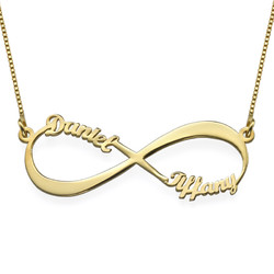 Gold Plated Personalized Infinity Necklace product photo