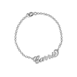 Name Bracelet in Sterling Silver product photo