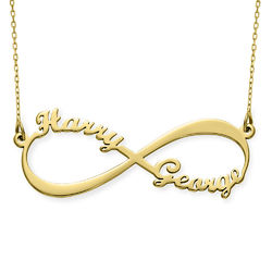 10K Yellow Gold Infinity Name Necklace product photo