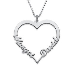 Custom Heart Necklace in 940 Premium Silver product photo