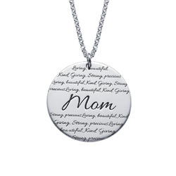 You Inspire Me Mom Necklace in Sterling Silver product photo