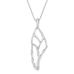 Leaf Necklace in Sterling Silver product photo