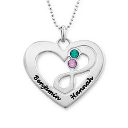 Infinity heart in Silver product photo