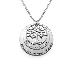 Multiple Disc Family Tree Necklace product photo