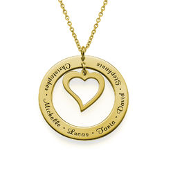 Love My Family Necklace - Gold Plated product photo