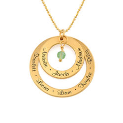 Grandma Birthstone Necklace in Gold Vermeil product photo