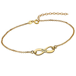 Classic Infinity Bracelet in Gold Plating product photo