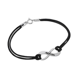 Custom Infinity Cord Bracelet product photo