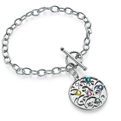 Family Tree Bracelet with Birthstones product photo