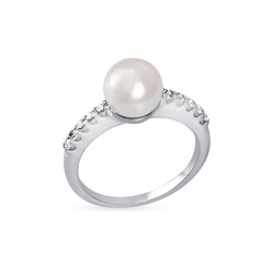 To the Moon and Back Pearl ring product photo